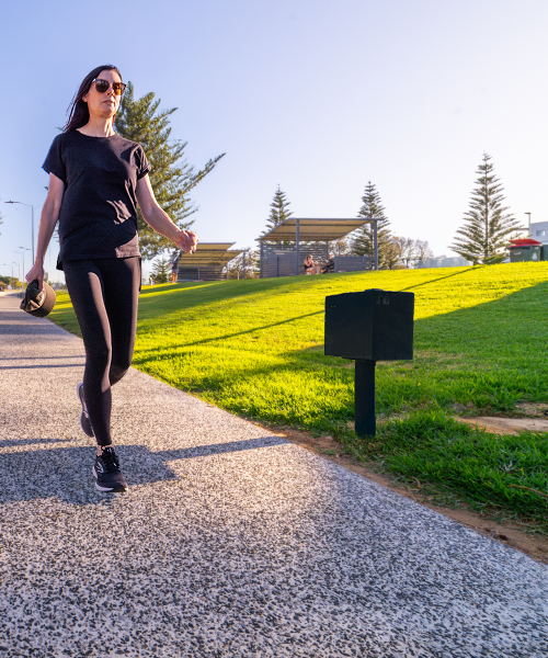 People Counter on walking path