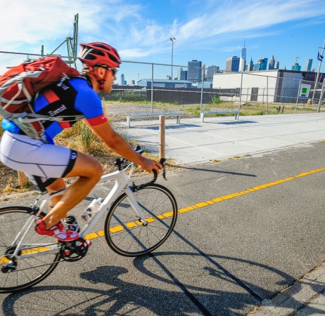 RidePod BP piezoelectric bike counter in New York