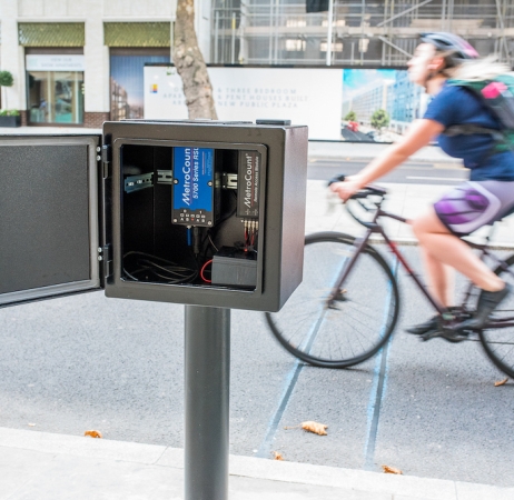 Permanent bike counter