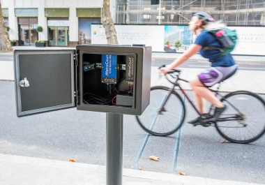Permanent bike counter