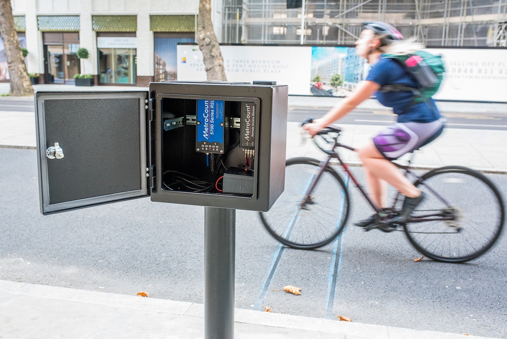 Permanent bike counter