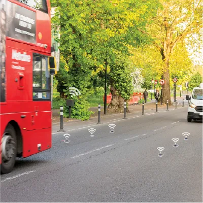 Traffic counter collecting real-time data 