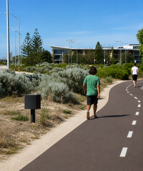 Pedestrian Counter on path, people counting product from MetroCount