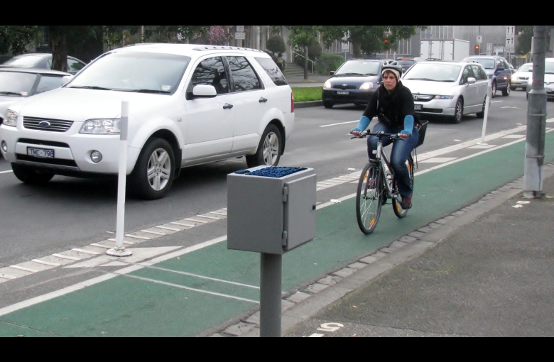 Cyclist in Melbourne