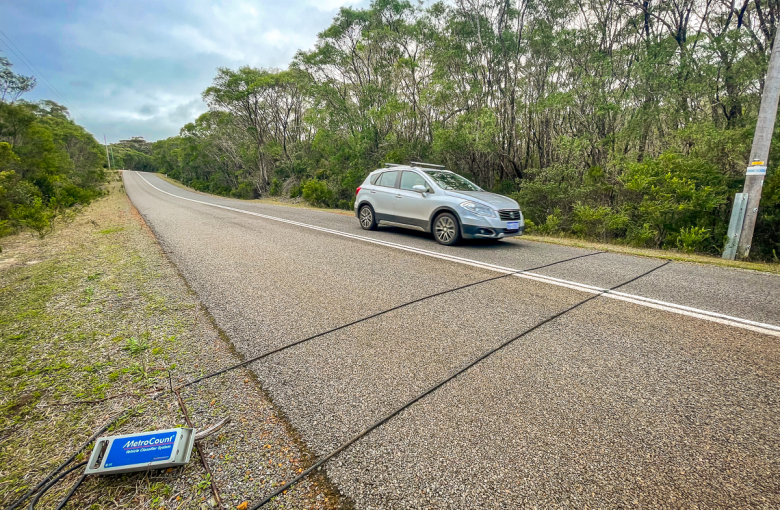 RoadPodVT tube counter for measuring traffic speed