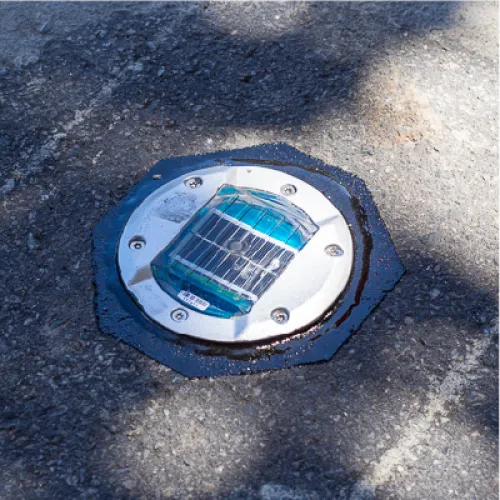 Final result of the traffic counter after installation.
