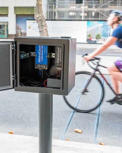 Permanent bike counter